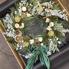 Lime zest wreath - artificial 